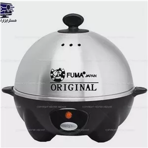 تخم مرغ آب پز کن درب استیل 360 وات مخزن 7 عددی فوما ژاپن خانگی تخم مرغ پز مدل FUMA JAPAN FU-853