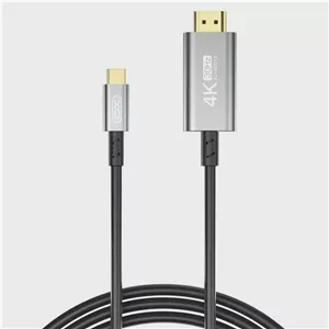 کابل تبدیل 180 سانتیومتری تایپ سی به اچ دی ام ایکس او GB019 XO GB019 Type-C to