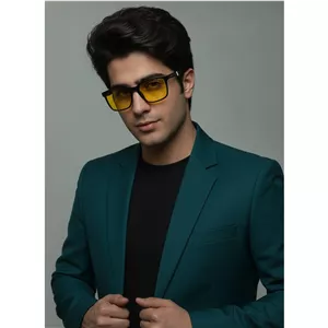 عینک شب مردانه مربعی سایز کوچک lacoste