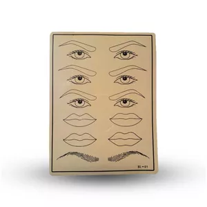 ارسال بالای 5 میلیون رایگان پوست طرح ابروچشملب Eyebrow Eye and Lip Tattoo Practice Skin ارسال بالای 5 میلیون رایگ 