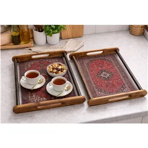 سینی طرح قالیچه ایی