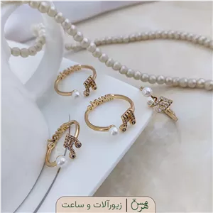 انگشتر زنانه مدل ملودی رزگلد برند ژوپینگ