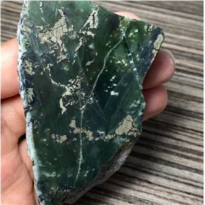 سنگ راف یشم سرپانتین خام محشر کد7749