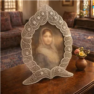ملیله کاری قاب بیضی شماره پنج