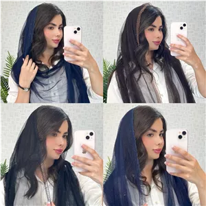 شال تور اکلیلی دوردانتل 🧵جنس: تور📏قواره: 200 