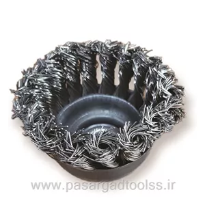 فرچه سیمی استیل کاسه ای بافته شده سایز 60