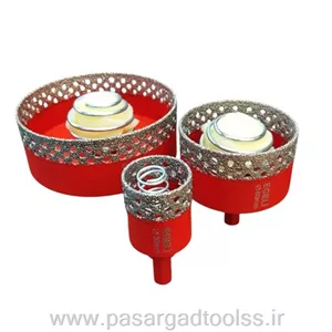 گردبر سنگ و سرامیک پرسلان سر دریلی سایز 80 ایگلی قرمز (EGELI)