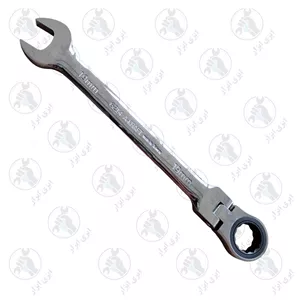 آچار یکسر تخت و یکسر رینگ جغجغه ای سرلولایی A-KRAFT کد 6214