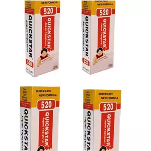 چسب قطره ای کوییک استار مدل 520 وزن 15 گرم بسته چهار عددی