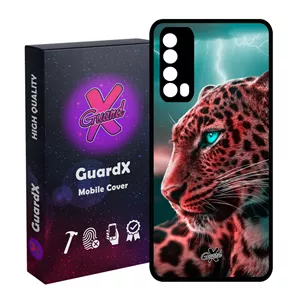 کاور گارد ایکس طرح پلنگ مدل Glass10233 مناسب برای گوشی موبایل هوآوی Y7A P Smart 2021 - با بهترین کیفیت