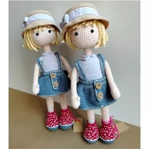 عروسک بافتنی تِسا دستبافت کاموا ترک