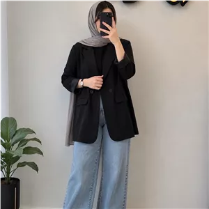 کت یقه انگلیسی دو دکمه جنس لینن درجه یک