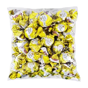 شکلات تافی روکشدار با مغز کرم کارامل فندقی گلدن نانی شیرین عسل - 500 گرم