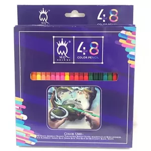 مداد رنگی 48 رنگ ام کیو 00048G 20x20x2 سانتیمتر 170 میلیمتر 150 گرم
