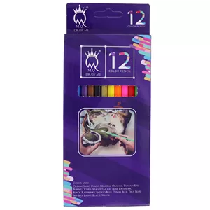 مداد رنگی 12 رنگ شش ضلعی ام کیو DRAW ME