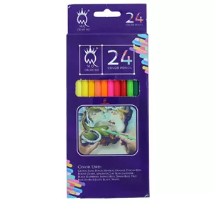 مداد رنگی ام کیو DRAW ME 24 رنگ شش ضلعی 170 میلیمتر