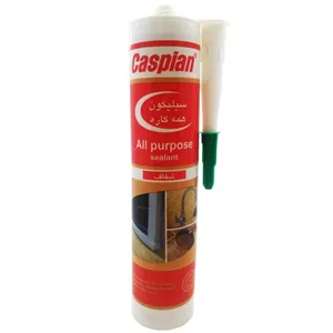 چسب سیلیکون آکواریوم کاسپین شفاف 300 میلیلیتر وزن 330 گرم