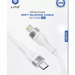 کابل شارژ LITO LD02CL TypeE C to Lightning 30W