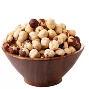 مغز فندق تفت داده بی نمک 500گرمی
