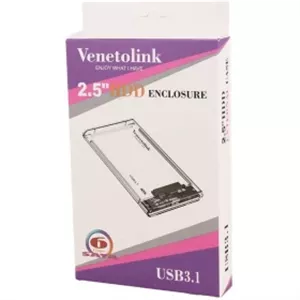 باکس هارد 2.5 اینچ شفاف USB3.1 ونتولینک Venetolink