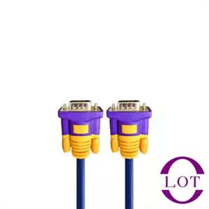 کابل VGA 3+9 طول 15 متر - بنفش