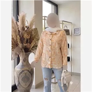 شومیز زنانه کراش نگیندار فری سایز مناسب سایز 40 تا 46