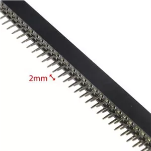 پین هدر 2x40 مادگی صاف با فاصله پایه 2 میلیمتر