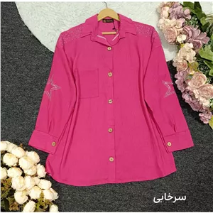 شومیز مانتو نگین دار زنانه طرح ستاره