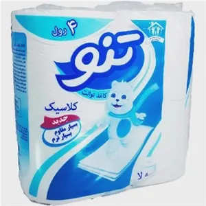 دستمال توالت تنو بسته 4 عددی