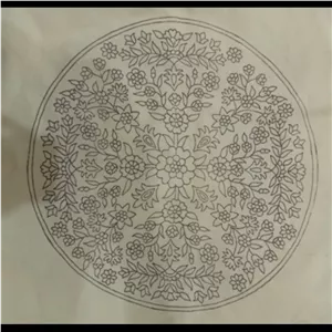 پته خام پشم قرمز 35 35طرح ترنج مطابق عکس سفید  