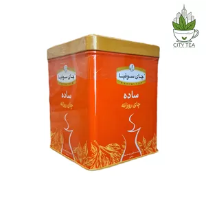 12 عدد چای سیاه ساده روزانه 450 گرمی قوطی فلزی-سوفیا