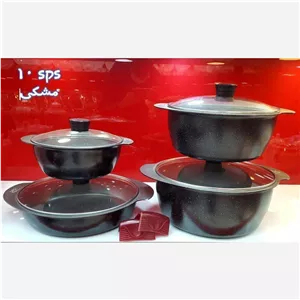 سرویس قابلمه 8 پارچه sps چدن گرانیت