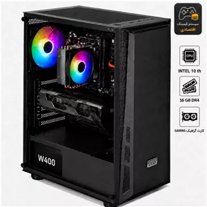 کامپیوتر گیمینگ مدل INTEL i5 10400f-16GB-500G SSD