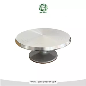 گردون کیک استیل خارجی سنگین 30 سانتی