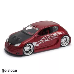 ماکت ماشین فلزی پزو 206 تیونینگ 1 24 peugeot 206 welly