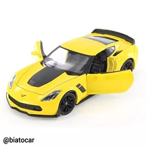 ماکت ماشین فلزی شورورلت کوروت 1 24 ویلی chevrolet corvette c7 welly
