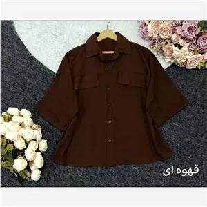 شومیز باکسی لنینی نخی ترک زنانه فری سایز