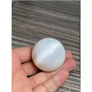 گوی سنگ طبیعی سلنایت بی نظیر کد 7842