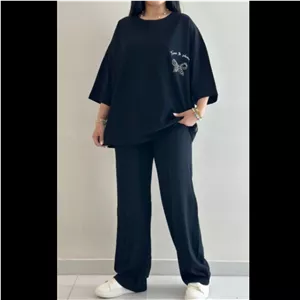 ست تیشرت+شلوار دخترونه شیک وجذاب 