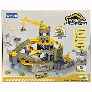 پارکینگ طبقاتی کارگاه ساختمانی موزیکال جرثقیل دار مدل Engineering Base Adventure E7021