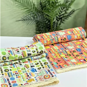 رومیزی مستطیل نخی وارداتی ضدلک (دور دانتل)