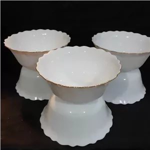 کاسه آبگوشت دیلایت بسته 6 عددی لب طلا