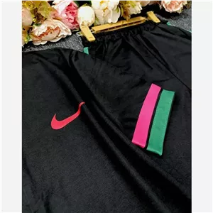 ست تیشرت شلوار نایک گلکسی نخ پنبه درجه یک رنگ مشکی سایز فری 38 تا 46