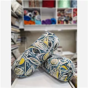 بالش گرد (متکا) لوله ای الیاف و کرک + روکش زیپ مخفی،یک عدد کد 41