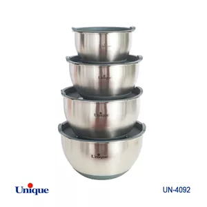 لگن 4 پارچه استیل درب دار یونیک UN-4092