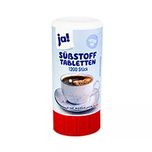 1200-count sugar-free sweetener tablets sealed jar