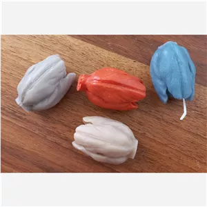 شمع غنچه گل رز(مدل باز)