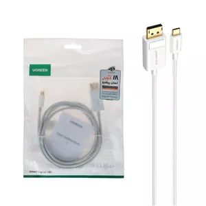 کابل تبدیل یک و نیم UGREEN Type-C To DP مدل MM139 - سفید (گارانتی 18 ماهه آسان پیشرو)(40420)