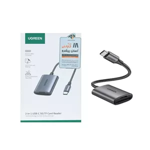 رم ریدر UGREEN Type-C مدل CM401 - مشکی (گارانتی 18 ماهه آسان پیشرو)(80888)