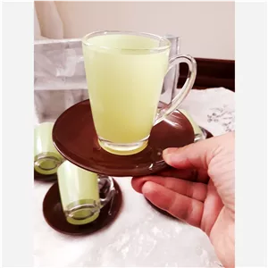 6فنجان 6نلبکی لومینارک اصل فرانسه 